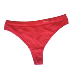Vasserette Red Floral Print Thong Panties